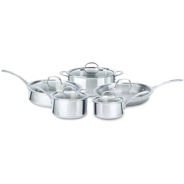  Calphalon 10-Piece Pots and Pans Set, Stainless Steel