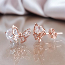 butterfly, Crystal, DIAMOND, Jewelry