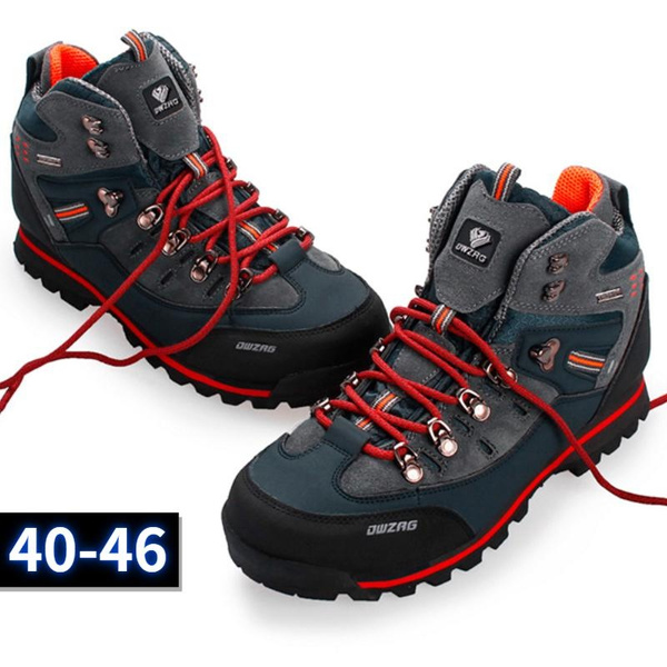 Men Hiking Shoes Waterproof Leather Shoes Climbing & Fishing Shoes New  Popular Outdoor Shoes Men High Top Winter Boots