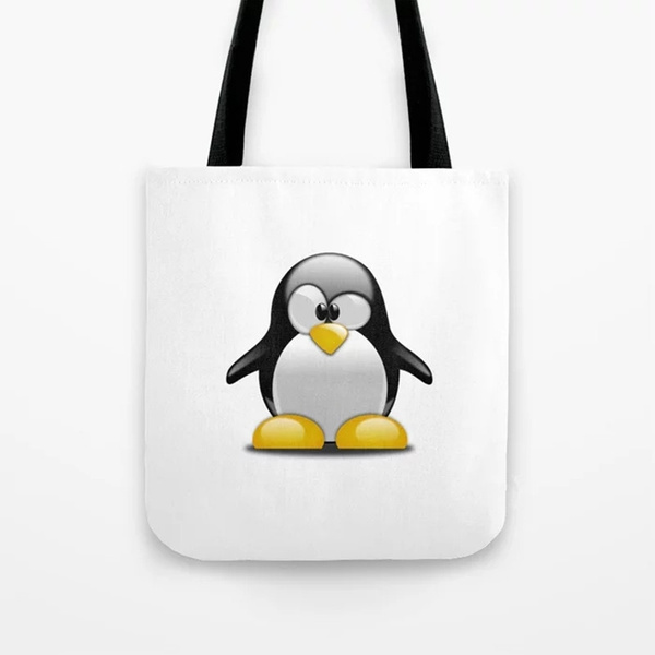 penguin tote bag