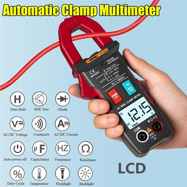 ST203 AC 600A True RMS Continuity Tester Digital Clamp Meter Multimeter ...