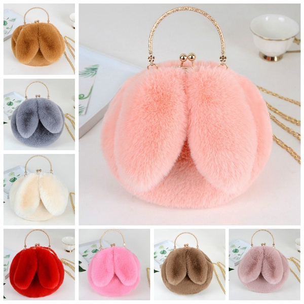 girls fluffy bag