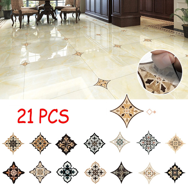 21pcs Set 3d Europe Style Floor Tiles, Best Floor Tile Stickers