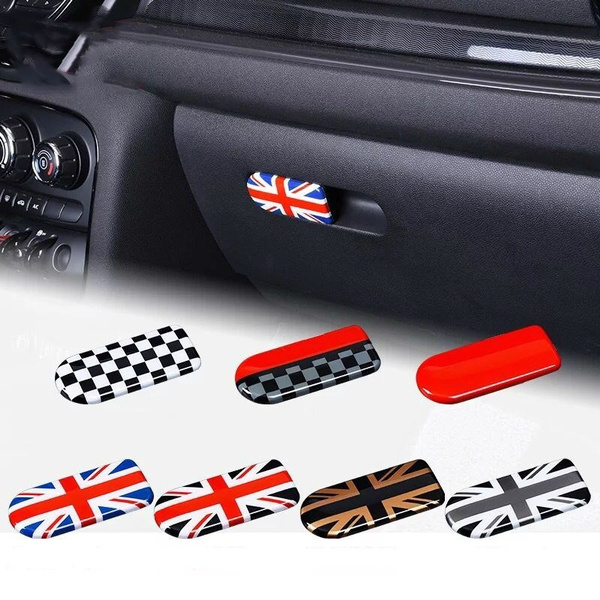 Car Storage Box Switch Handle Cover Glovebox Handle Sticker for Mini Cooper  Countryman F54 F60 Accessories Car Decoration