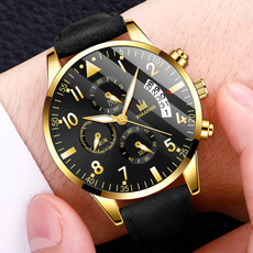 uhrenherren, quartz watch, business watch, leather strap