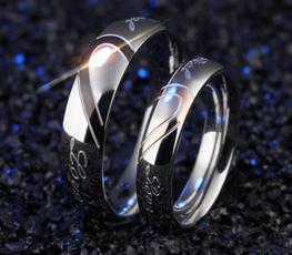 Couple Rings, Steel, Women Ring, Silver Ring
