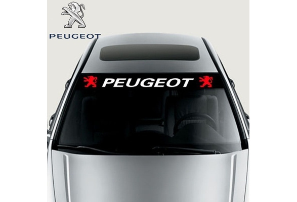 2 pièces Creative Automobile fenêtre essuie-glace décalcomanies voiture  Sport autocollants pour Peugeot 307 peugeot 206 308 207 406 407