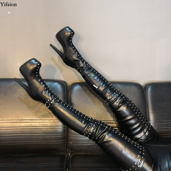 Size 15 cheap thigh high boots