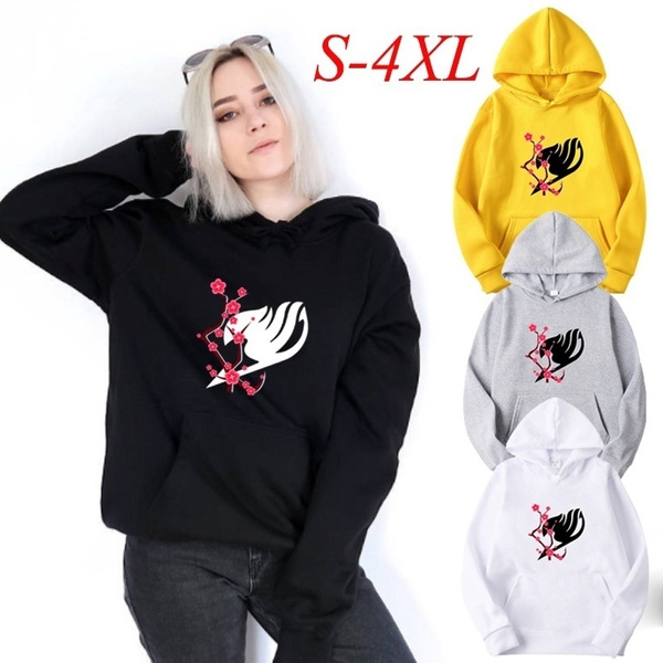 adult women anime carton fairy tail natsu dragneel logo cosplay sweatshirts  hoodie tops  wish