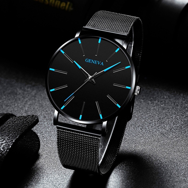 Luxury Watches Creative Simplicity GENEVA Ultra thin Dial Quartz