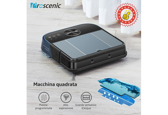 Proscenic Robot Aspirapolvere 880L, Robot Lavapavimenti con Controllo App e  Alexa, Lavapavimenti 2-in-1 Serbatoio dell'Acqua Elettrico, per Pulizia  Domestica/Peli Animali/Capelli/Polvere | Wish