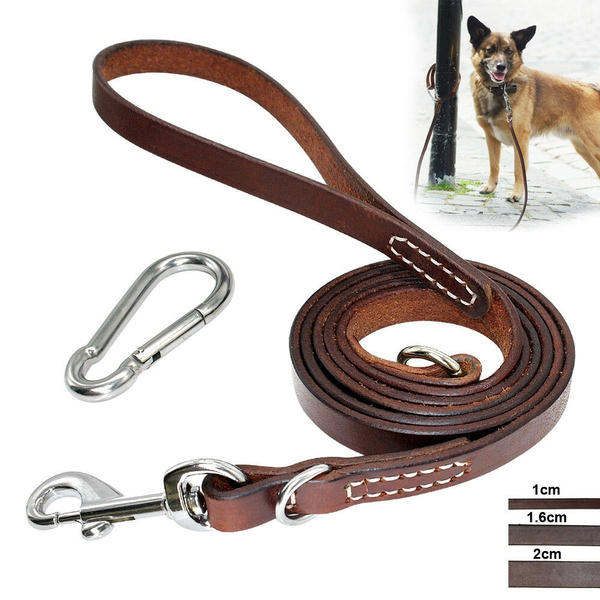 6ft leather dog leash