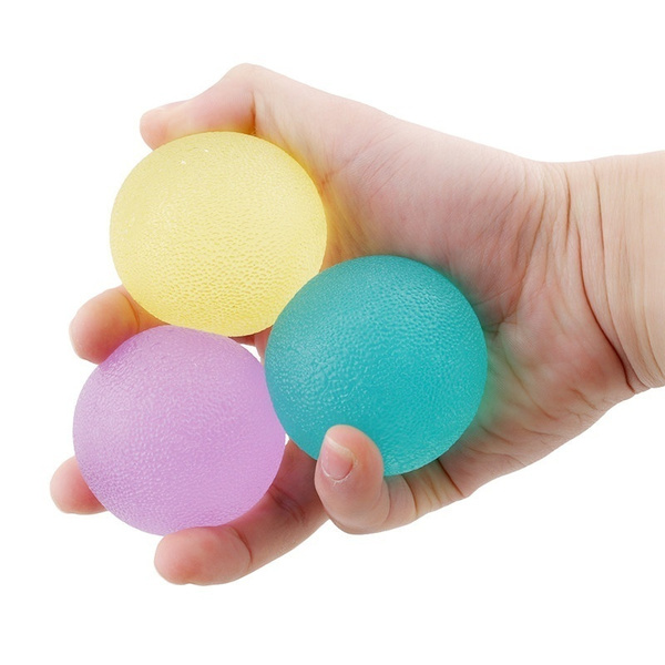 3PCS Therapy Exercise Gel Balls Firm Soft Hand Finger Wrist Arthritis