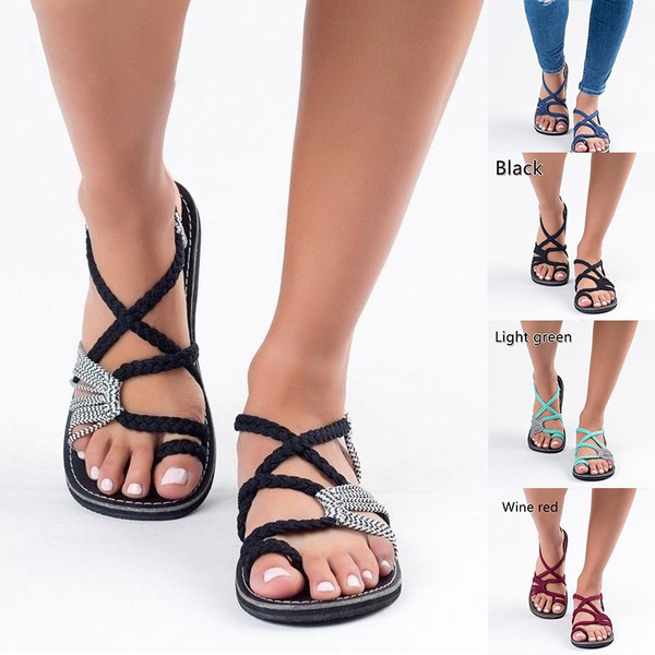 Women Simple Sandals, Flat Heel, Cool Style, Perfect For Summer | SHEIN USA