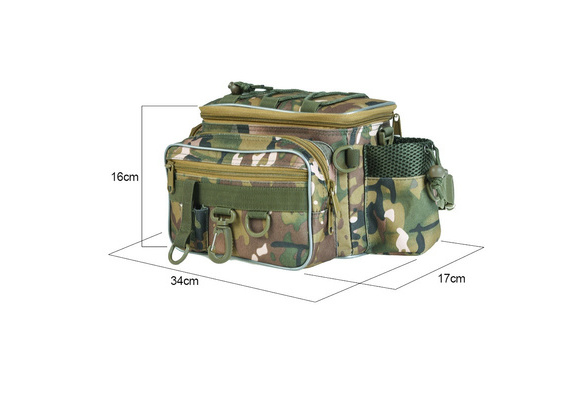 Fishing Tackle Bag Storage Bag Camo Multi-Functional Fly Fishing Holdall  Pack Carryall Waist Handbag Shoulder Bag fishing bag carp fishing