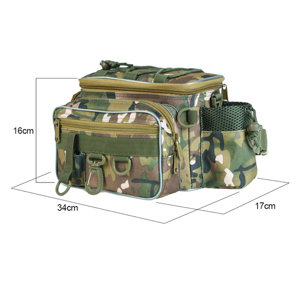 Fishing Tackle Bag Storage Bag Camo Multi-Functional Fly Fishing Holdall  Pack Carryall Waist Handbag Shoulder Bag fishing bag carp fishing