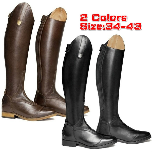 Rider Horse Riding Boots Smooth Leather 