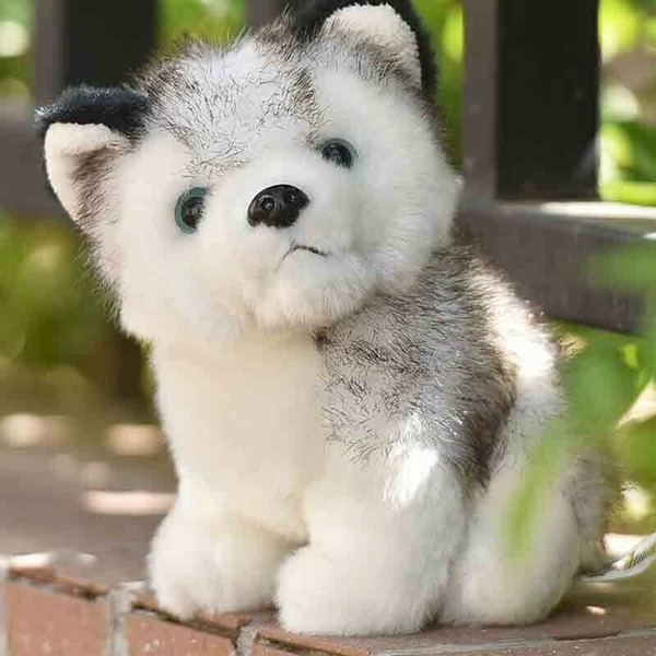 husky dog doll