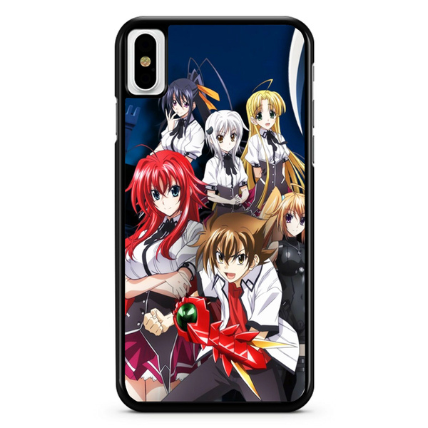 Anime Manga High School DxD Rias Gremory Red Hot Fashion Cell Phone Case Cover for IPhone 5 5C 5S 6 6S 6Plus 6SPlus 7 7Plus 8 8Plus X SE XR XS XSMax