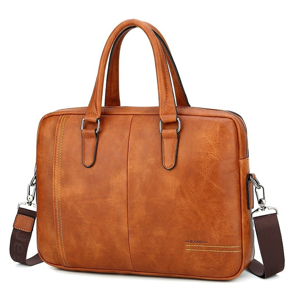 Luxury Leather!!!Fashion Men's Business Casual Bag Handbag Shoulder