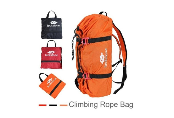 Details about   Outdoor Foldable Rock Climbing Rope Bag Gear Equipment Holder Storage Backpack 