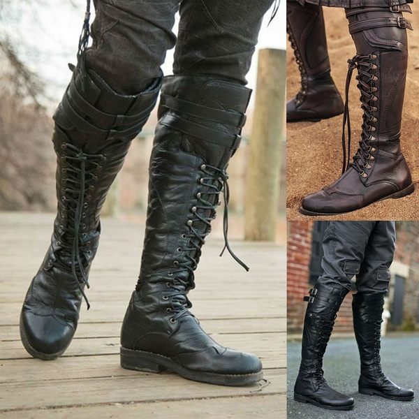 Knee high cheap military boots