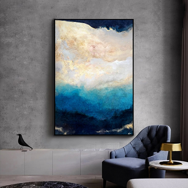 Canvas Abstract Art Prints Oil Painting Modern Color Picture Living Room Decor