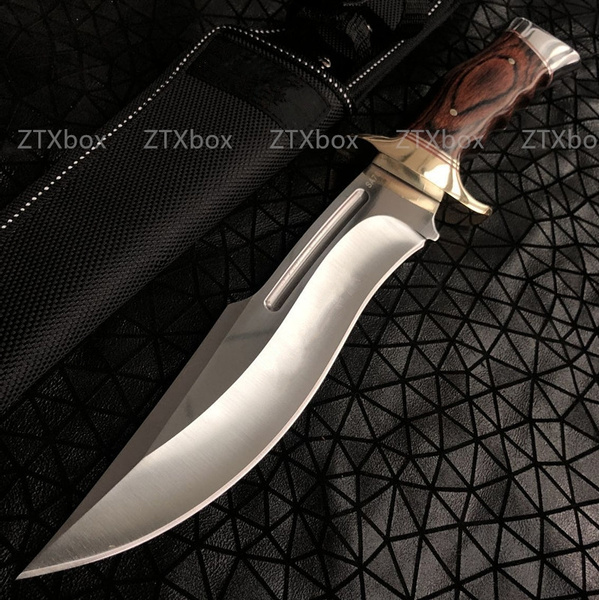 Large 'Military' Style Survival / Hunting Knife With 10 Blade