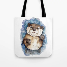 cute, Canvas, Totes, cuteottergift