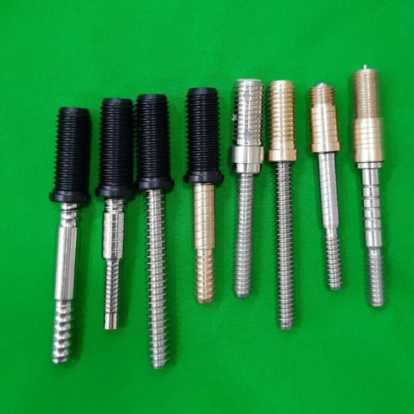 Bone Screw Stainless Steel pin for your pool cue Works with Radial joints. 