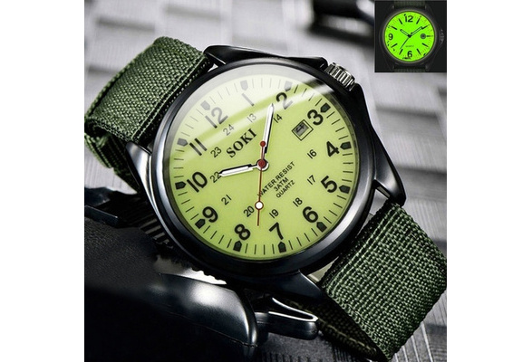 Mens Sport Watches Glow in the Dark Watches Top Brand Luxury Military Clock  Quartz Army Outdoor Watch Dial Date Luxury Wrist Watch