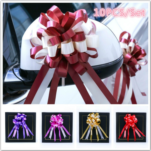 10PCS Large Pull Bow Ribbons Floristry Gift Wrapping Wedding