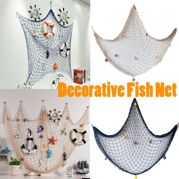 Nautical Seaside Beach Theme Decorative Sea Ocean Fish Net Home