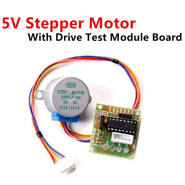 5V Stepper Motor 28BYJ-48 with Drive Test Module Board ULN2003 5 Line 4 Phase 