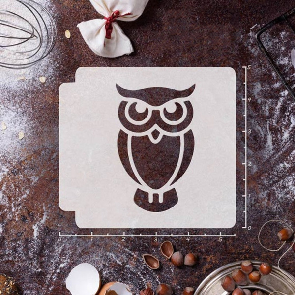 Owl stencil. Reusable stencils for walls, Easy DIY decor with stencils