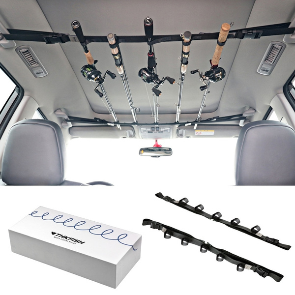 2pcs Fishing Rod Rack Belt Strap Fishing Rod Holder Reel Combos Storage In  the Car Vehicle Rod Carrier For Fishing