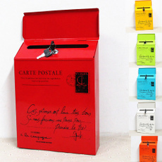 Box, ironlockmailbox, postalletterbox, Vintage