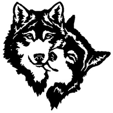 wolve, Car Sticker, Head, Home Decor