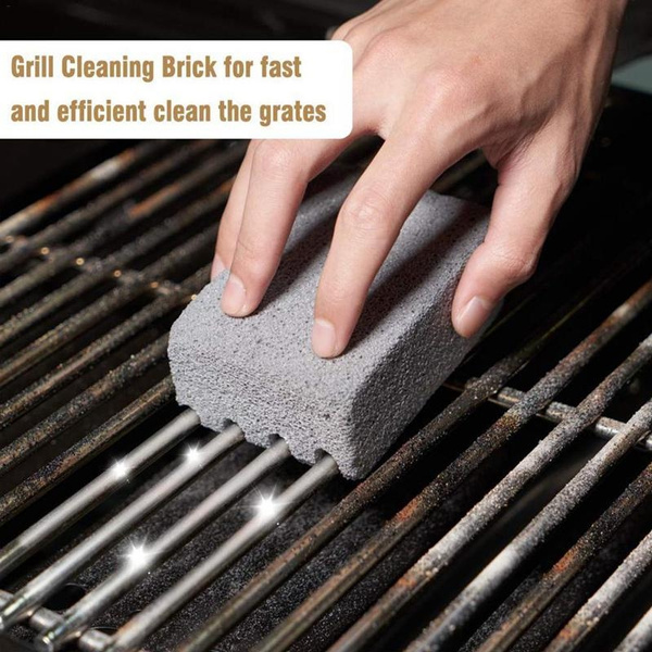 Grill Cleaning Brick Barbecue Griddle Stone Pumice Cleaner Block BBQ Scraper 