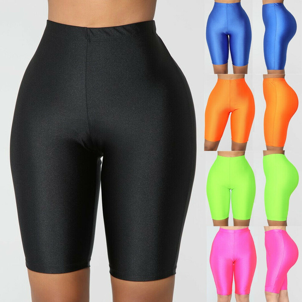 Amazon.com: Aoliks Women's High Waist Yoga Short Side Pocket Workout Tummy  Control Bike Shorts Running Exercise Spandex Leggings (Black, S) :  Clothing, Shoes & Jewelry