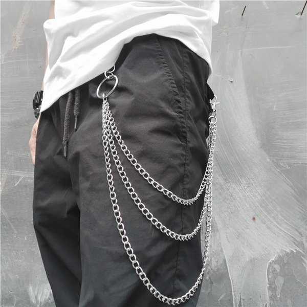 Hipster HipHop Long Chains Belt Chain Street Punk Pant Chain Trousers Chains  Key Chains Wallet Chain
