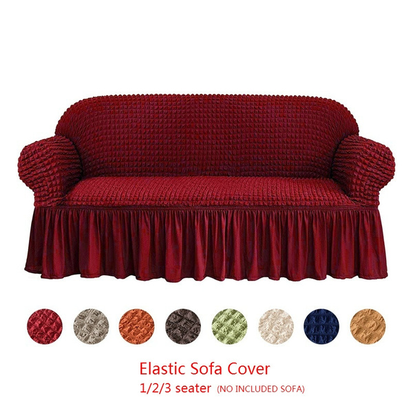 New Elastic Sofa Cover 3d Plaid Slipcover Universal Furniture Covers With Elegant Skirt For Living Room Armchair Couch Sofa Wish
