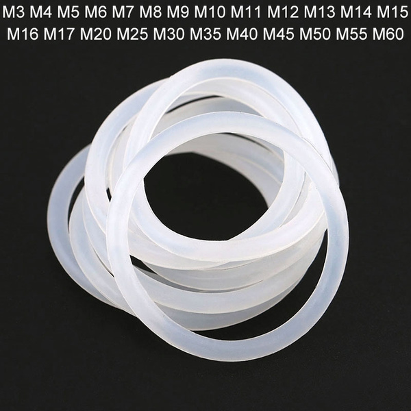 O-Ringe O Rings Silicone Seals Washers M3 M4 M5 M6 M7 M8 M9 M10 M11 M12 M13-M60 