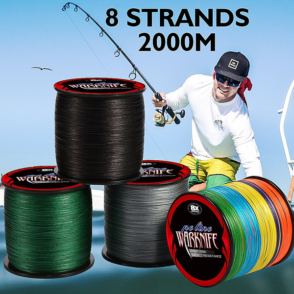 Super Strong 8-Strand Dyneema Braided Fishing Line - 500M Yellow (10-300LB Test) 11 thumbnail image