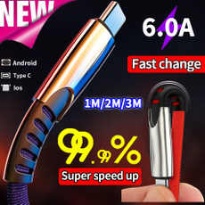High Quality USB Super Speed Up Charger Cable for IPhone Android Phones Type-C Phone Micro USB Charging Cord for Huawei Samsung IPad Charging