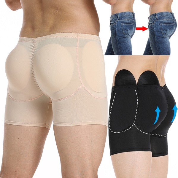 Men Seamless Padded Booty Lifter Panties Bum Lifting Body Shaper Booty  Lifter Underwear Shorts Boxer Briefs