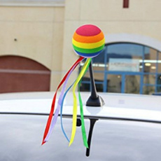 rainbow, Ball, autodecoration, Antenna