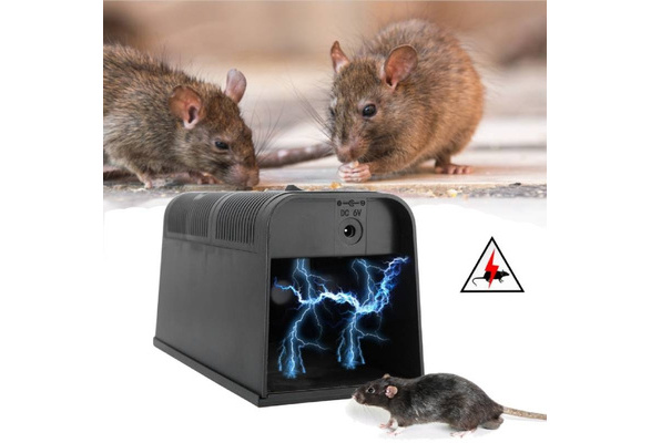 Electric Rat Trap Reusable Mice Trap Rodent Zapper Indoor Pest Control  Rechargeable Shock Mice Killer with 1800V High Voltage for Home