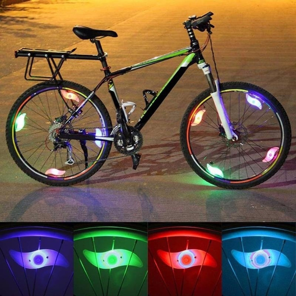 Colorful Bike Bicycle Cycling Spoke Wire Tire Tyre Wheel LED Bright Light Lamp 