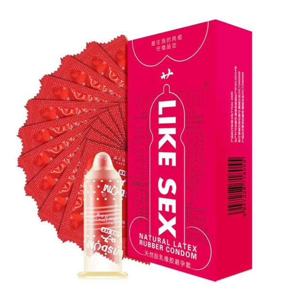 10 pcs/pack Slim Condoms for Men Naturtal Latex Rubber Penis Sleeve